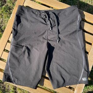 O'Neill Hyperfreak Board Shorts Black Size 32 Mens Swim Surf Beach